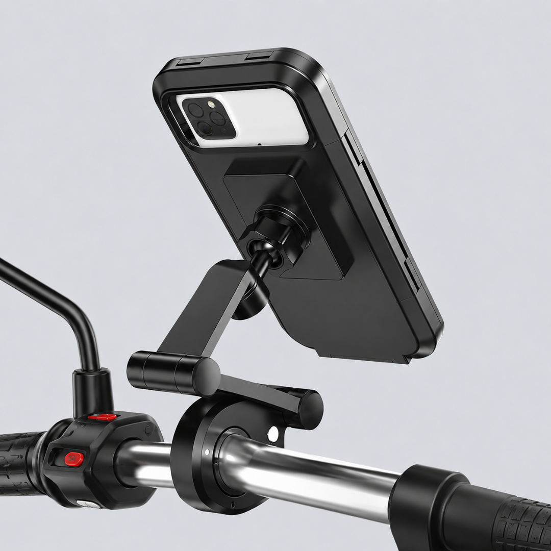 Adjustable Waterproof Bike Phone Holder with 360 Degree Mount