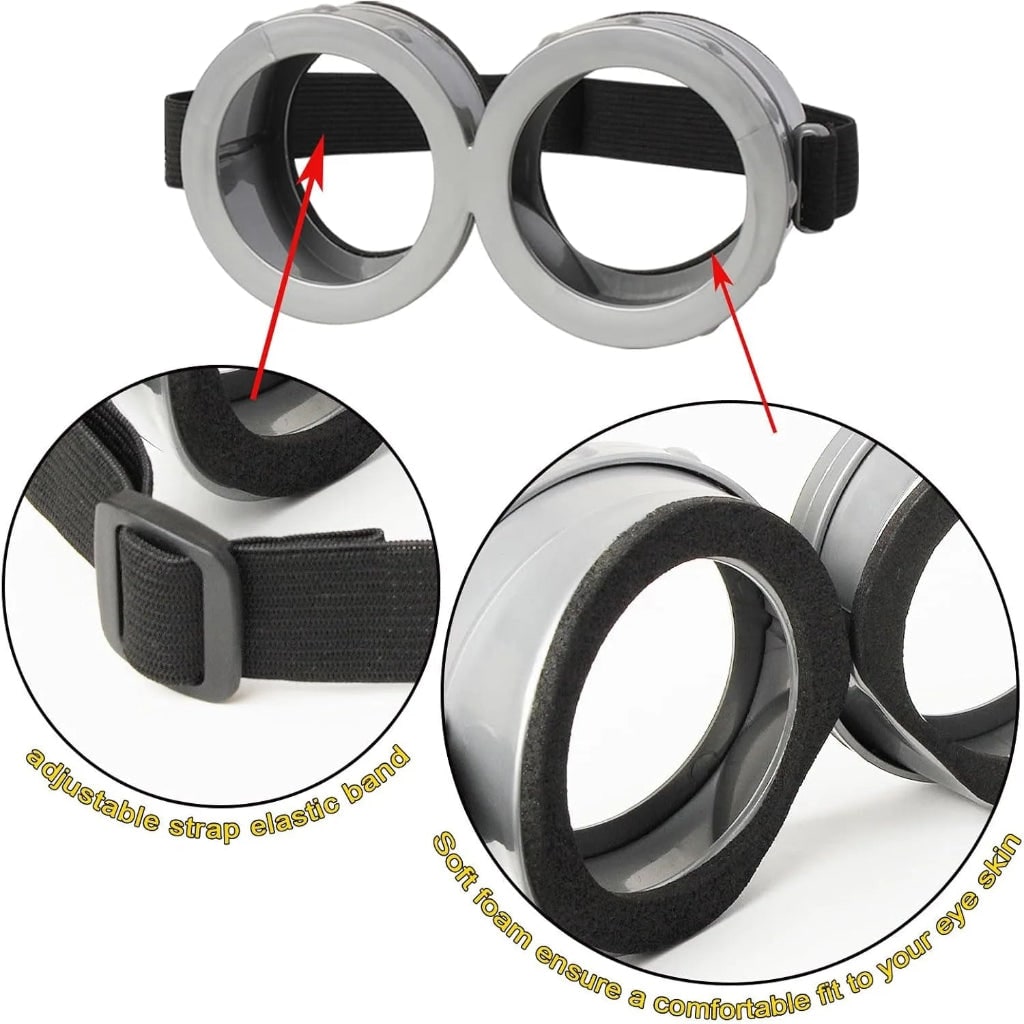 Adult Halloween Funny Costume Accessory Set Hat Glasses Gloves Suspenders