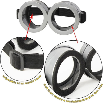 Adult Halloween Funny Costume Accessory Set Hat Glasses Gloves Suspenders