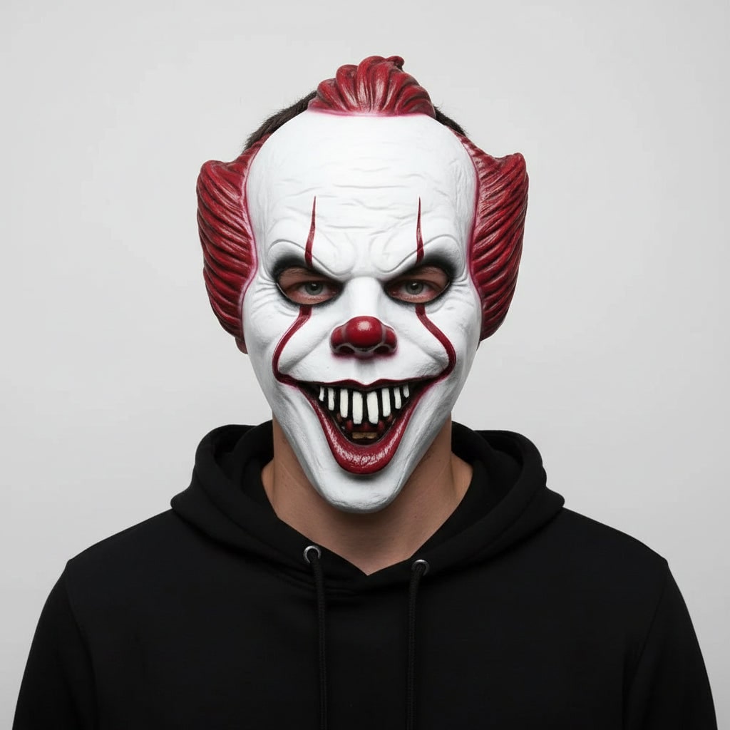 Adult Halloween Horror Clown Mask Scary Costume Party Accessory