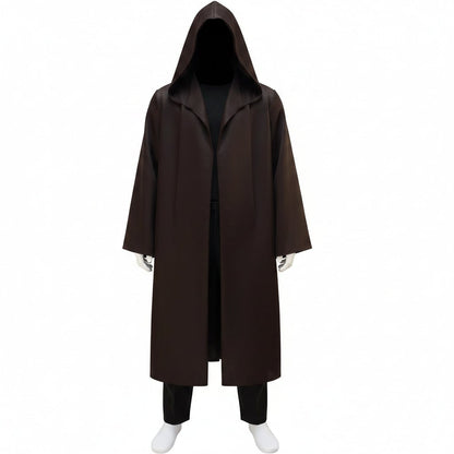 Adult Hooded Adventure Costume Set Tunic Robe Pants Belt Pouch Tabard