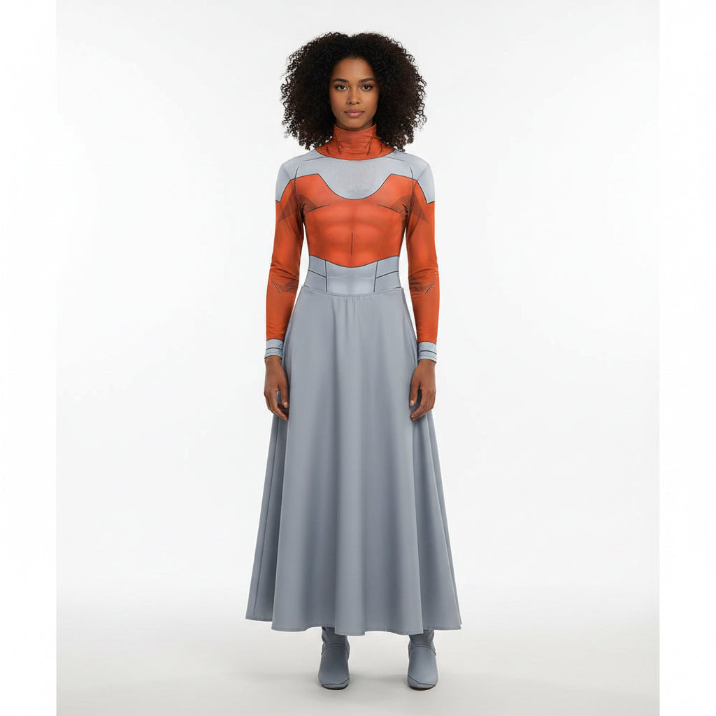 Adult Space Hero Halloween Costume Top Pants Cosplay Outfit Set