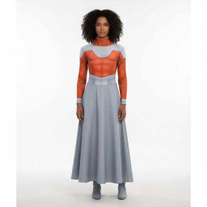 Adult Space Hero Halloween Costume Top Pants Cosplay Outfit Set