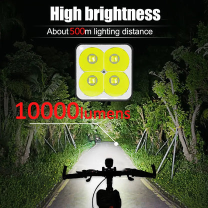 All Weather LED Bike Light Rechargeable High Brightness Cycling Lamp