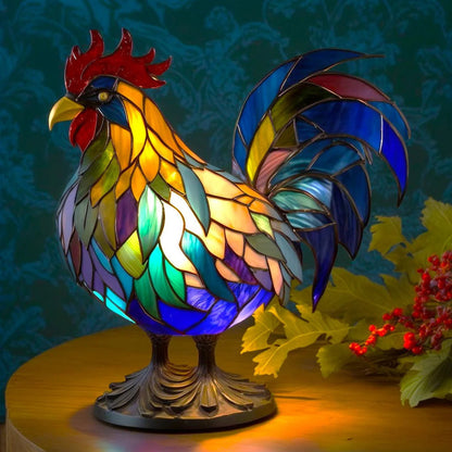 Animal Stained Glass Table Lamp Decorative USB LED Ambient Light