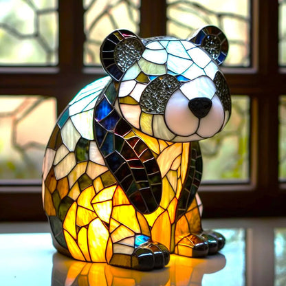Animal Stained Glass Table Lamp Decorative USB LED Ambient Light