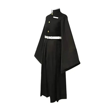 Set costume da kimono per cosplay di personaggio anime con pantaloni hakama e cintura