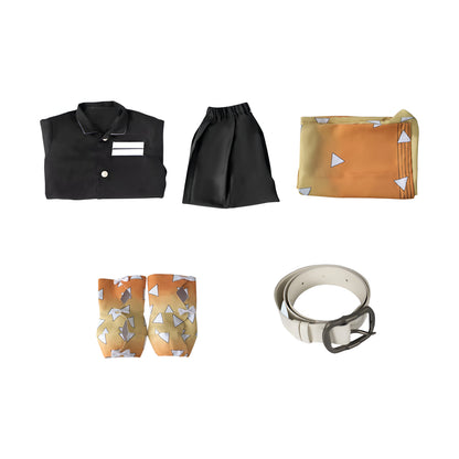 Anime Haori Halloween Cosplay Costume Set With Kimono Coat Pants Belt