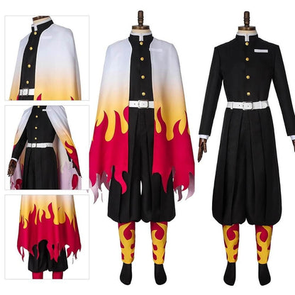 Halloweenkostumesæt med anime-kimono til børn - cosplaykostume med yderbeklædning