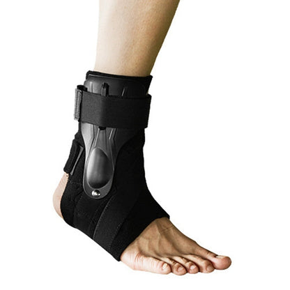 Ankle Support Brace Double Stabilizer Plates Adjustable Compression Strap Non Slip Grip