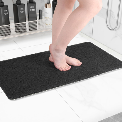 Anti Slip Shower Mat Quick Drain Textured Bathroom Floor Mat Cut To Fit