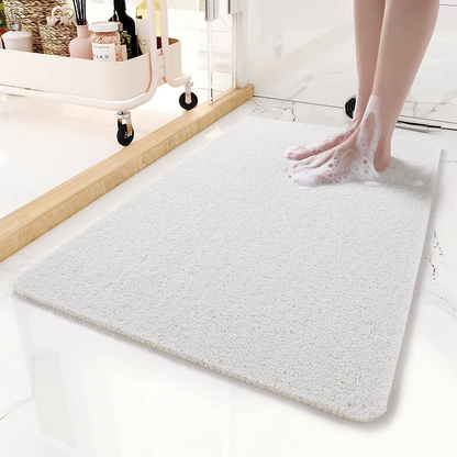 Anti Slip Shower Mat Quick Drain Textured Bathroom Floor Mat Cut To Fit