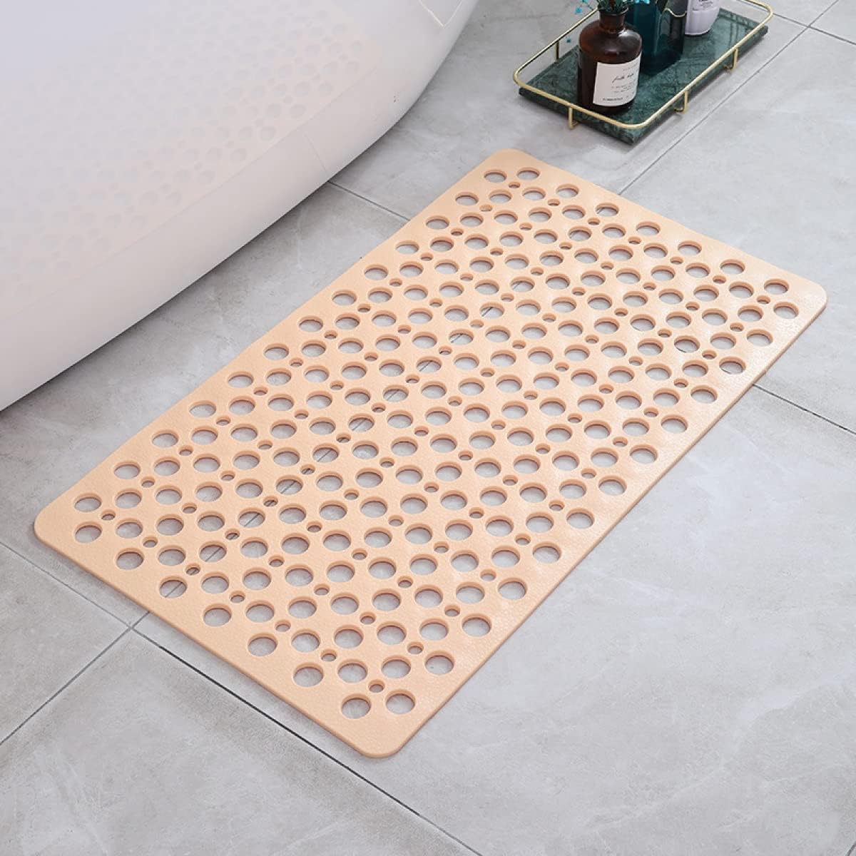 Anti Slip Shower Safety Mat with Suction Cups and Drainage