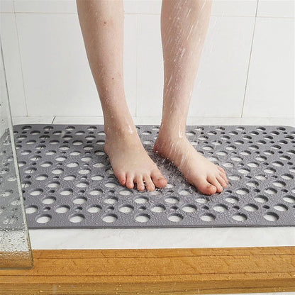 Anti Slip Shower Safety Mat with Suction Cups and Drainage