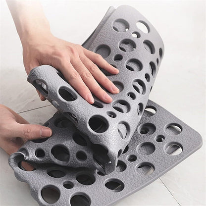 Anti Slip Shower Safety Mat with Suction Cups and Drainage
