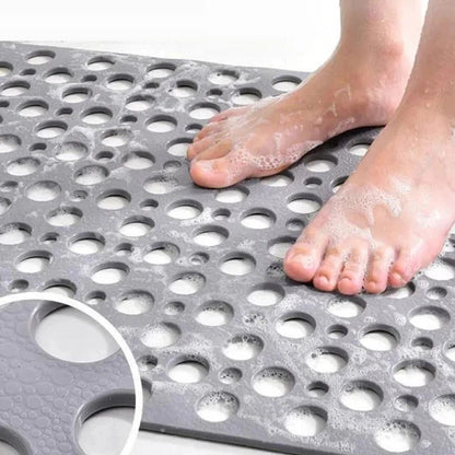 Anti Slip Shower Safety Mat with Suction Cups and Drainage