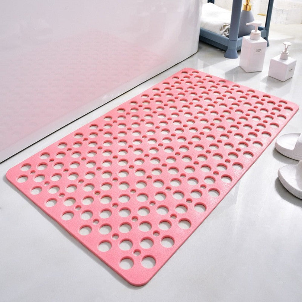 Anti Slip Shower Safety Mat with Suction Cups and Drainage