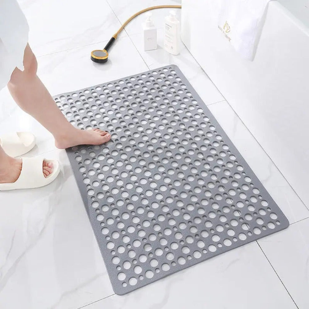 Anti Slip Shower Safety Mat with Suction Cups and Drainage