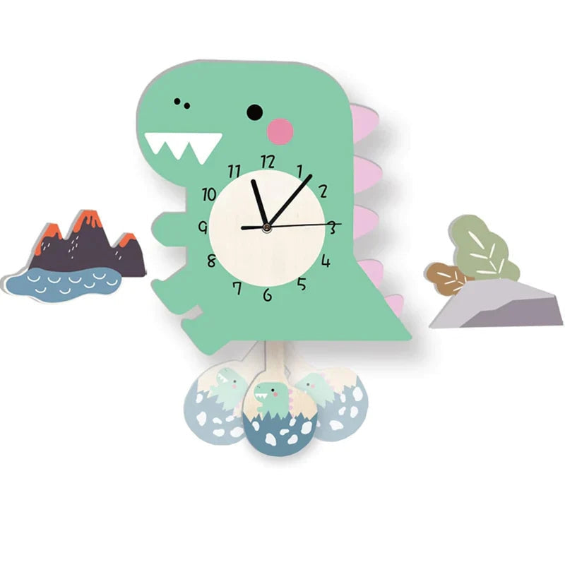 Artistic Animal Wall Clock Modern Decorative Silent Wall Clock for Living Room Bedroom Decor