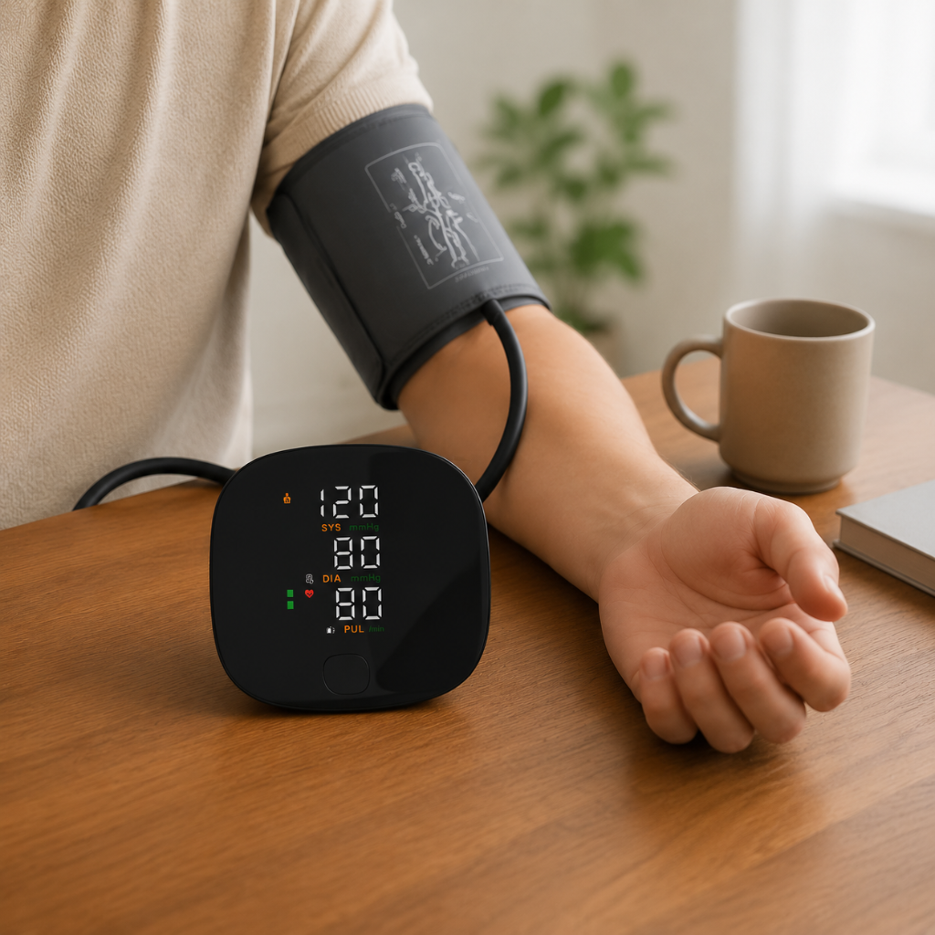 Automatic Digital Wrist Blood Pressure Monitor with Rechargeable Battery