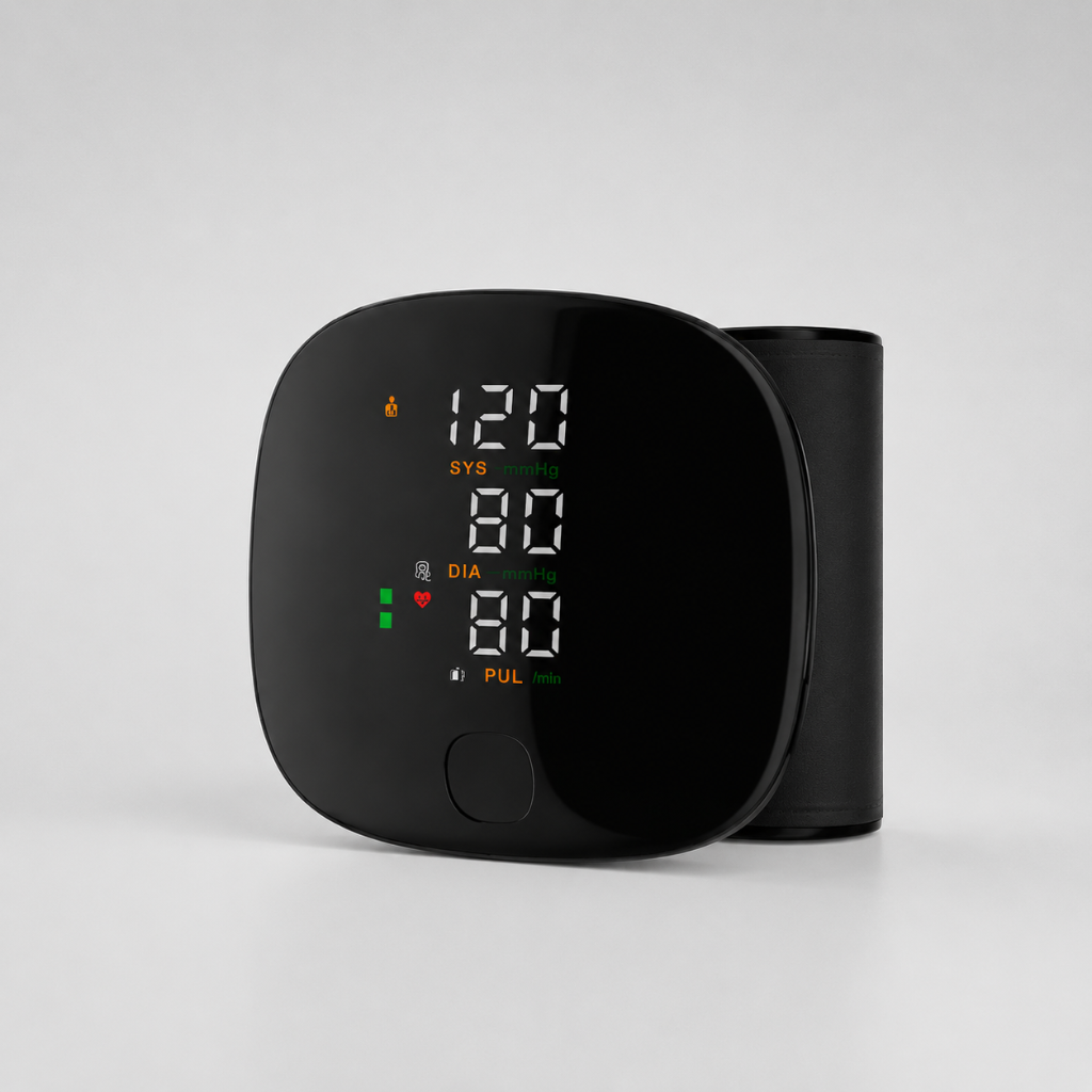 Automatic Wrist Blood Pressure Monitor with USB Rechargeable Battery