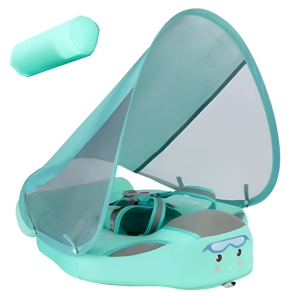 Baby Pool Float with Removable Canopy and Backstroke Support
