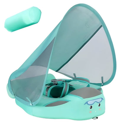 Baby Pool Float with Removable Canopy and Backstroke Support