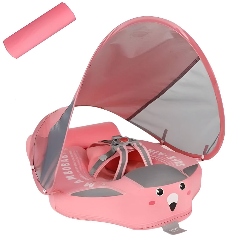 Baby Pool Float with Removable Canopy and Backstroke Support