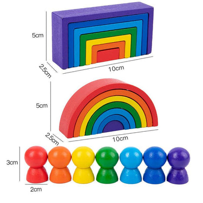 Baby Soft Stacking Blocks Teething Sensory Building Toys for Motor Skills Development