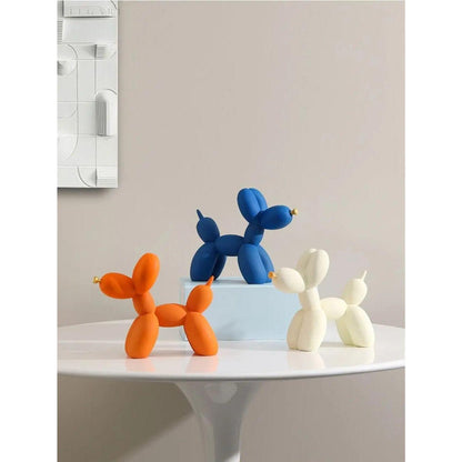 Balloon Dog Sculpture Decorative Pop Art Figurine Modern Home Desk Statue