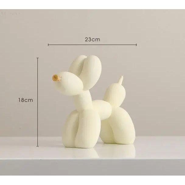 Balloon Dog Sculpture Decorative Pop Art Figurine Modern Home Desk Statue