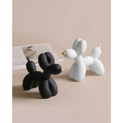 Balloon Dog Sculpture Decorative Pop Art Figurine Modern Home Desk Statue