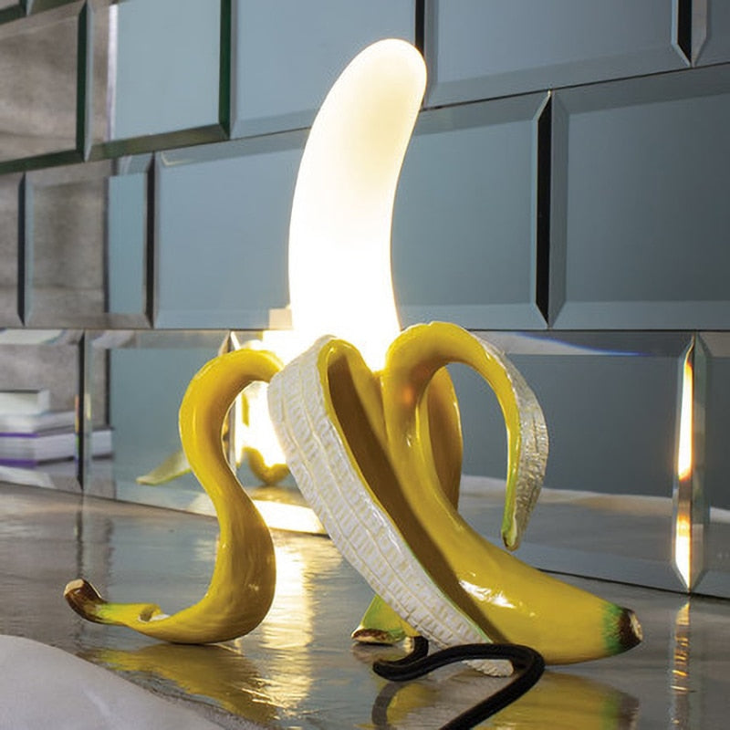 Banana Shaped Table Lamp Art Deco Decorative Ambient Light