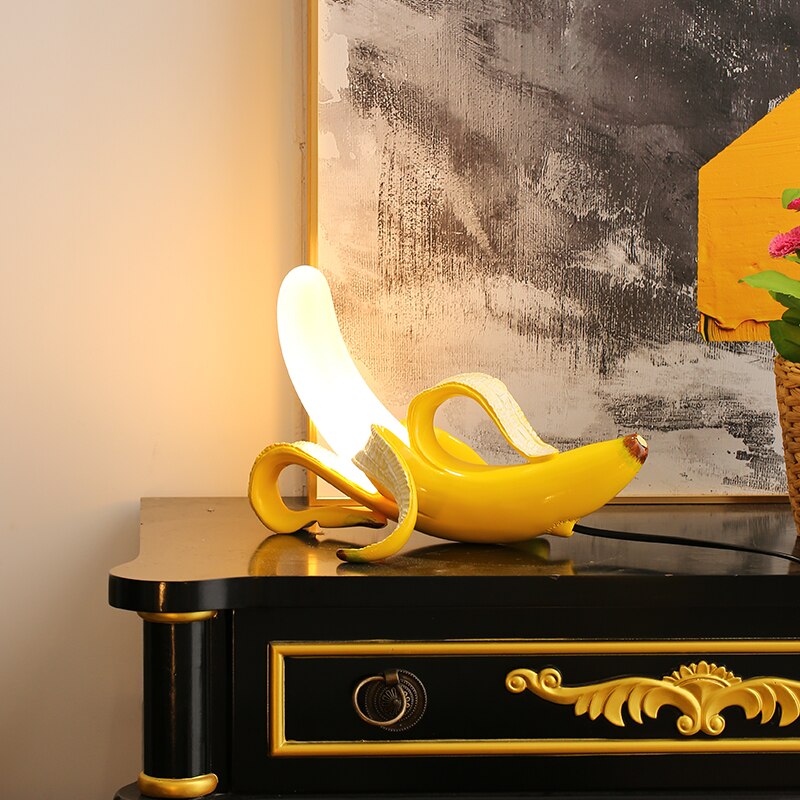 Banana Shaped Table Lamp Art Deco Decorative Ambient Light
