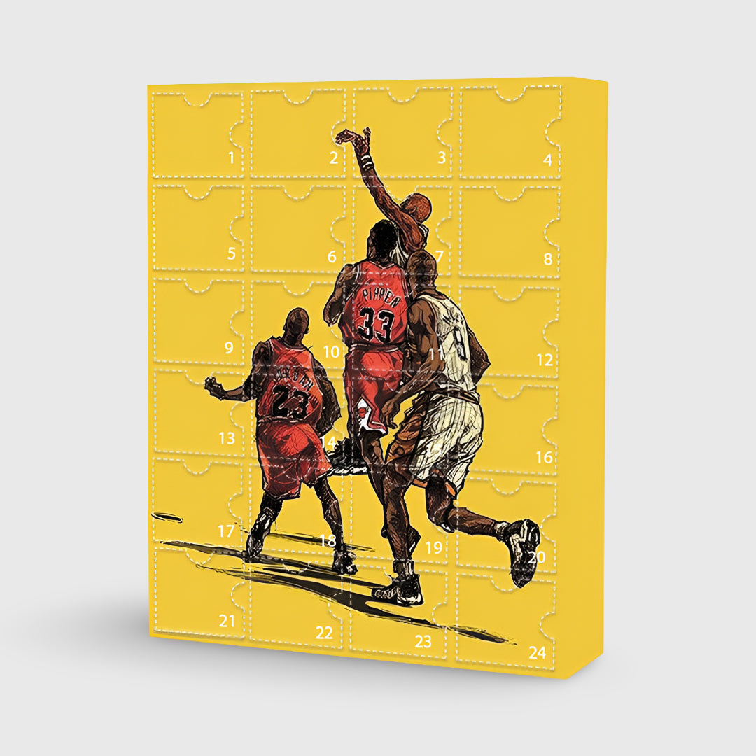Basketball Advent Calendar Collectible Figure Holiday Countdown Set