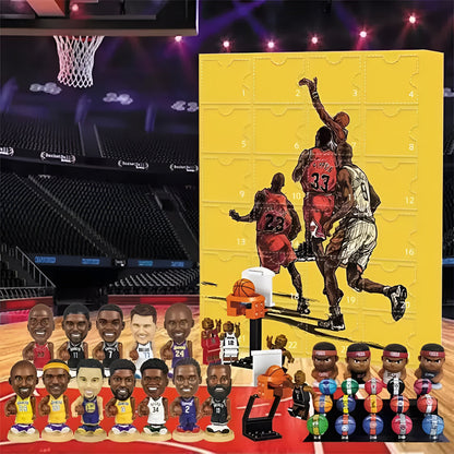 Basketball Advent Calendar Collectible Figure Holiday Countdown Set