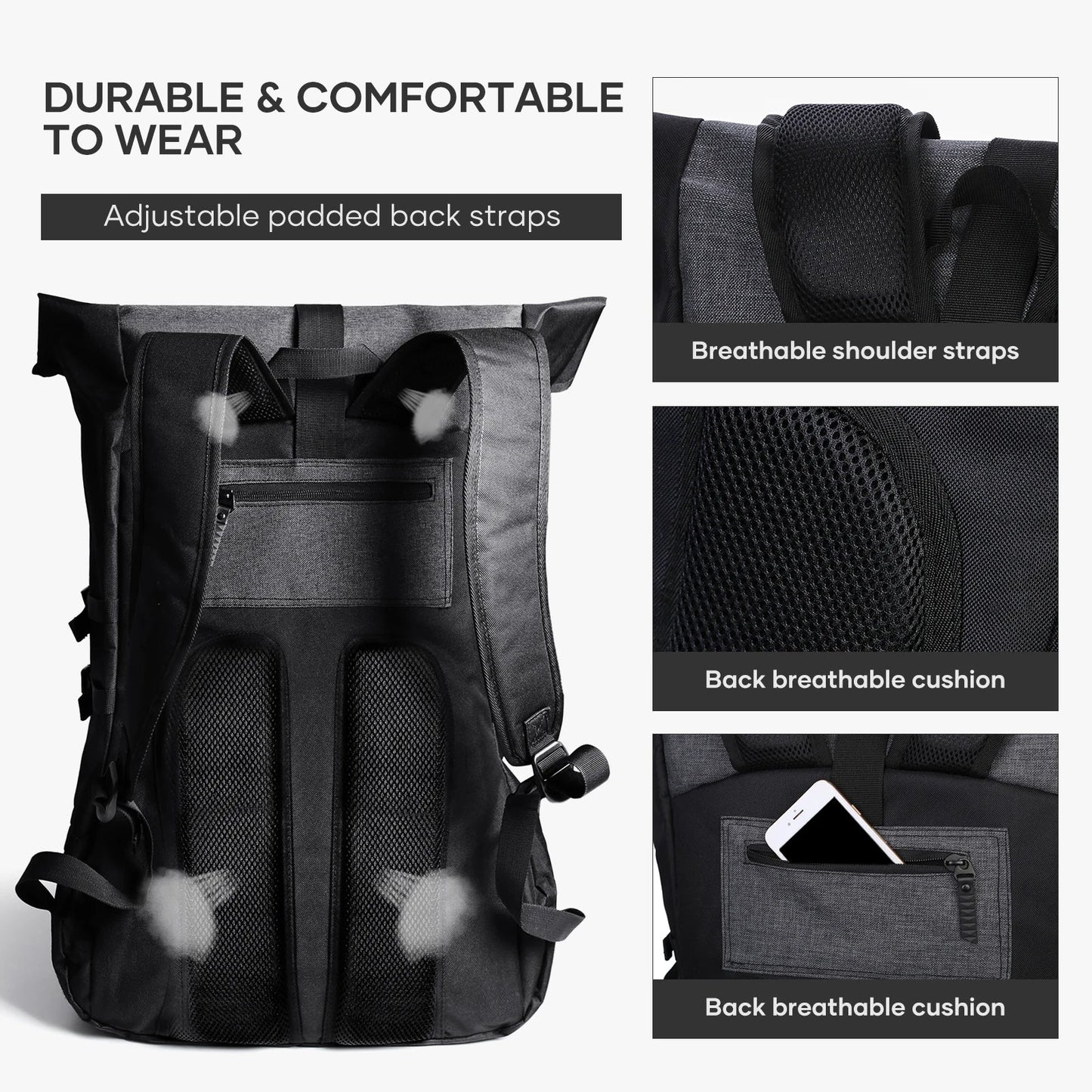 Basketball Backpack Sports Bag – 35L Large Capacity Sports Equipment Travel Backpack
