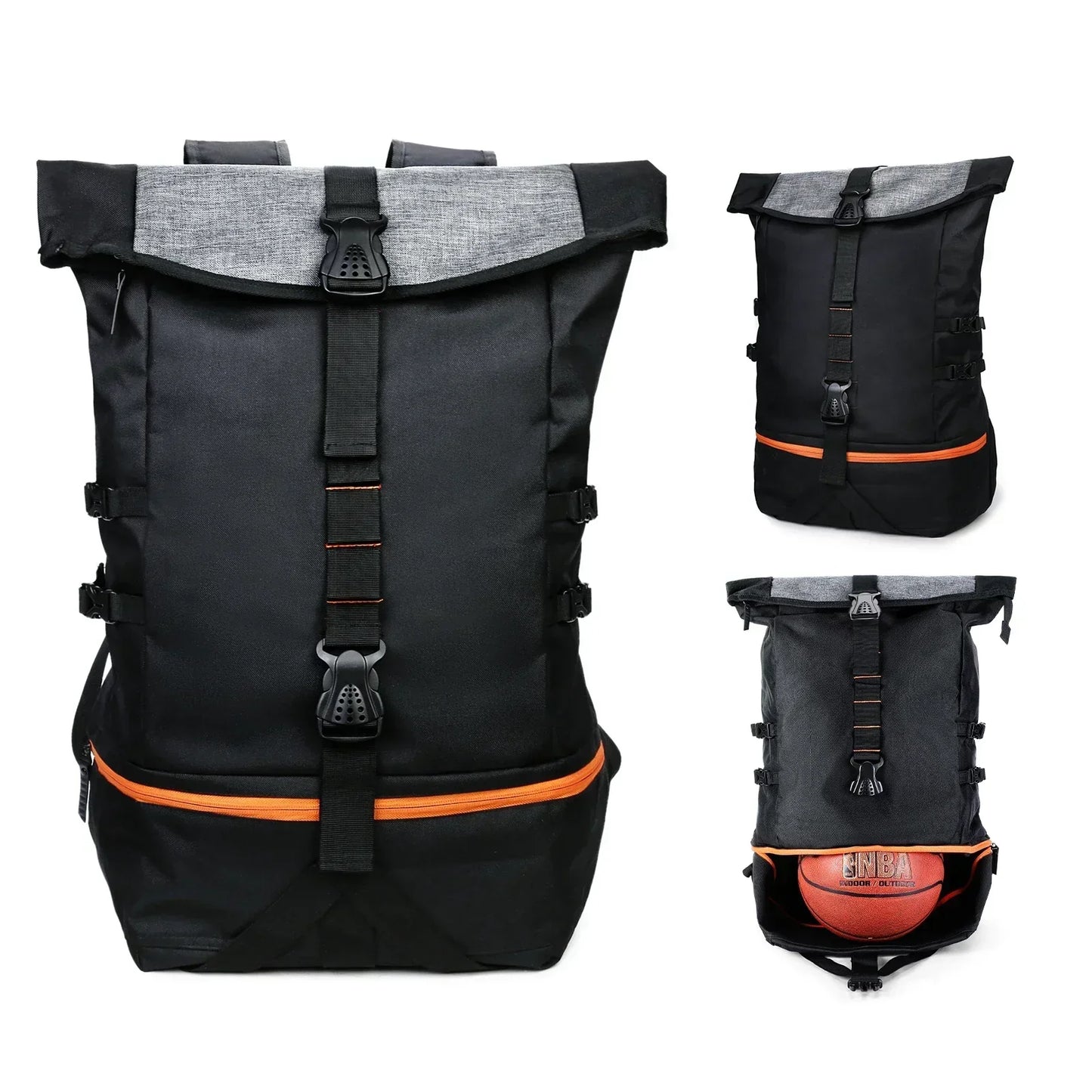 Basketball Backpack Sports Bag – 35L Large Capacity Sports Equipment Travel Backpack