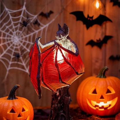 Bat Lamp Halloween Decoration Gothic Table Light Spooky Home Accent