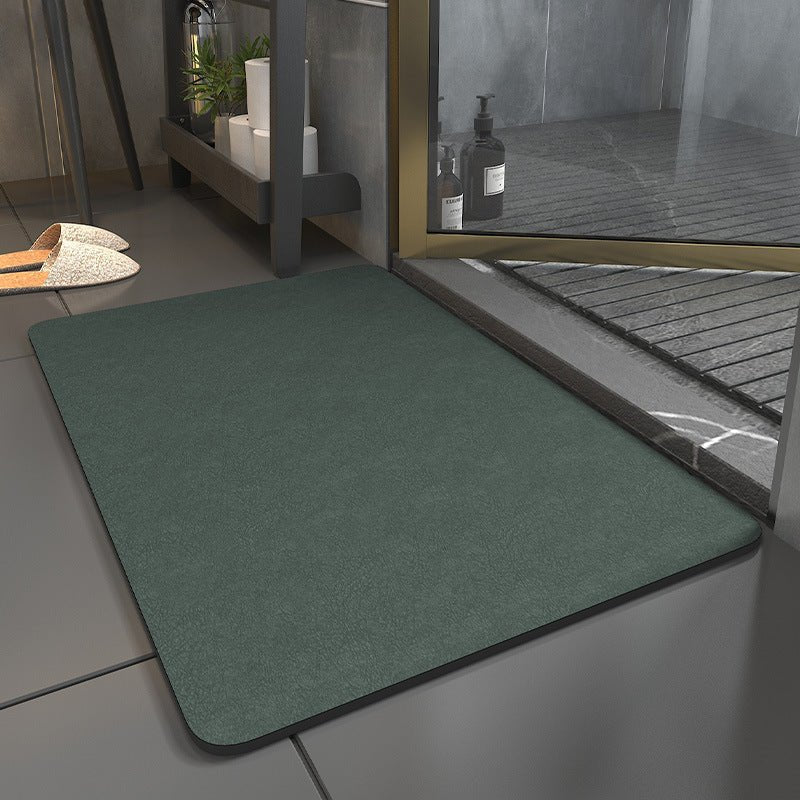 Bathroom Anti Slip Bath Mat Quick Dry Machine Washable Modern Floor Rug