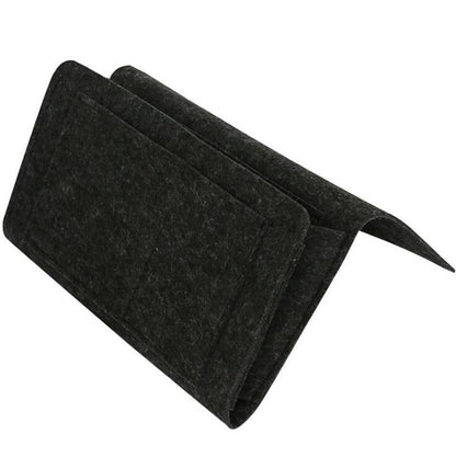 Bedside Hanging Felt Organizer Bed Caddy Storage Pocket for Phone Remote Books Glasses