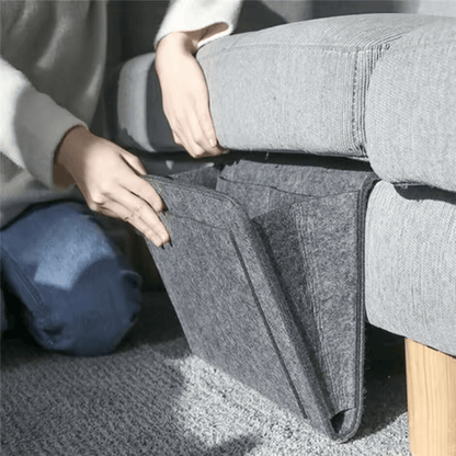 Bedside Hanging Felt Organizer Bed Caddy Storage Pocket for Phone Remote Books Glasses