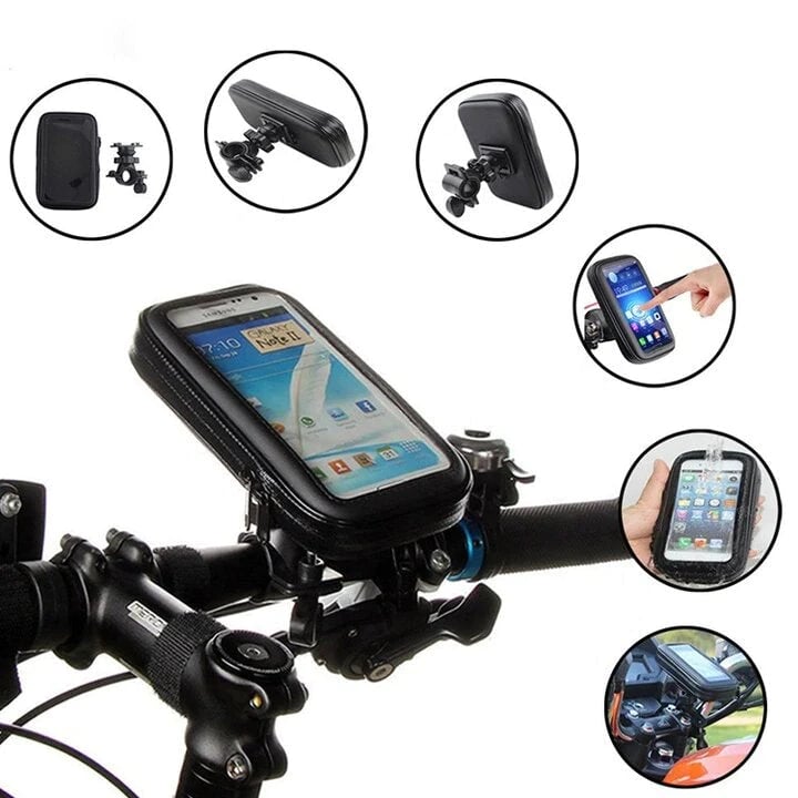 Bicycle Phone Holder Powerbank Waterproof Handlebar Mount Charger