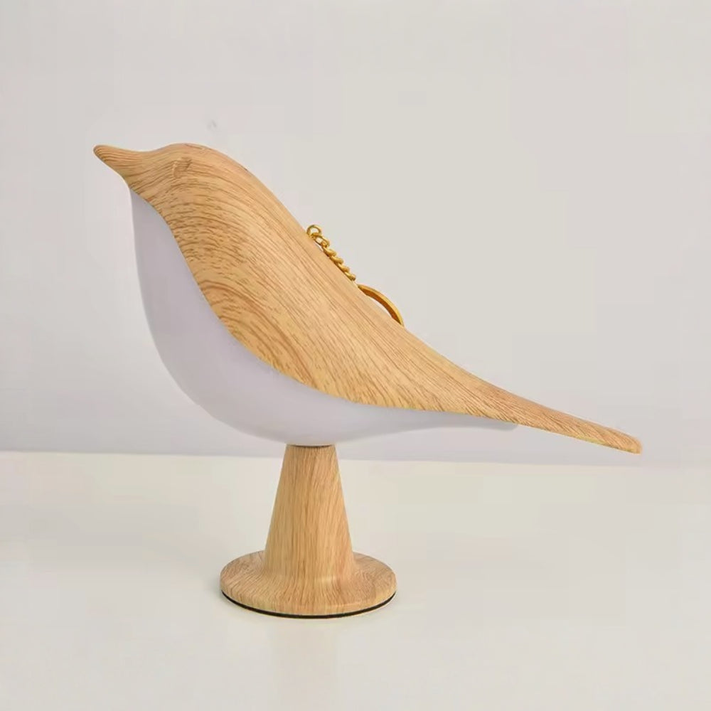 Bird Shaped Wooden Rechargeable Table Lamp