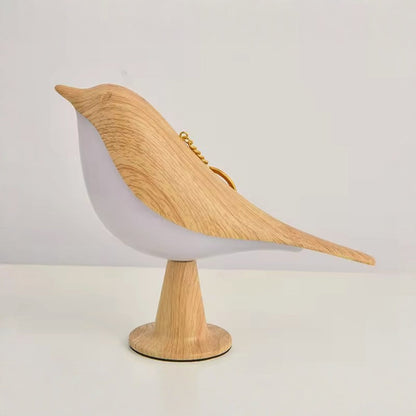 Bird Shaped Wooden Rechargeable Table Lamp