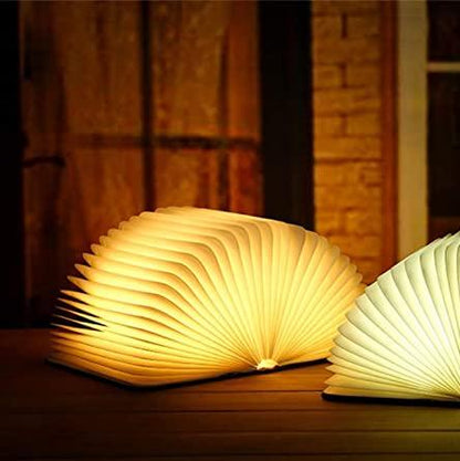 Book Shaped LED Night Light USB Rechargeable Touch Dimmable Decorative