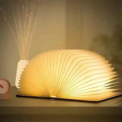 Book Shaped LED Night Light USB Rechargeable Touch Dimmable Decorative