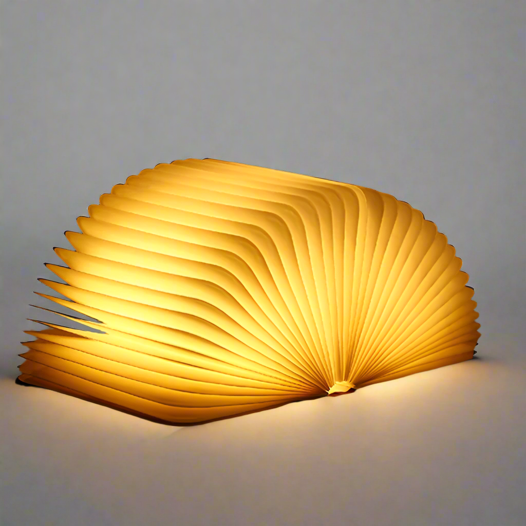 Book Shaped LED Night Light USB Rechargeable Touch Dimmable Decorative