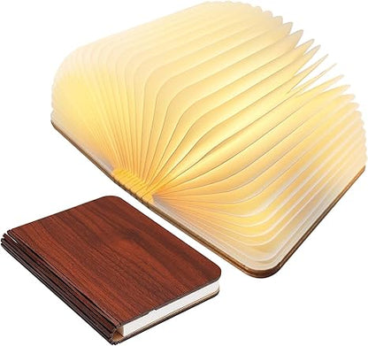 Book Shaped LED Night Light USB Rechargeable Touch Dimmable Decorative