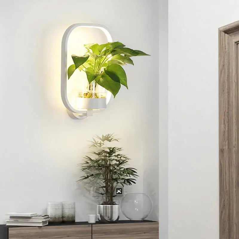Botanical Wall Light with Planter – Modern Wall Lamp for Stylish Indoor Lighting